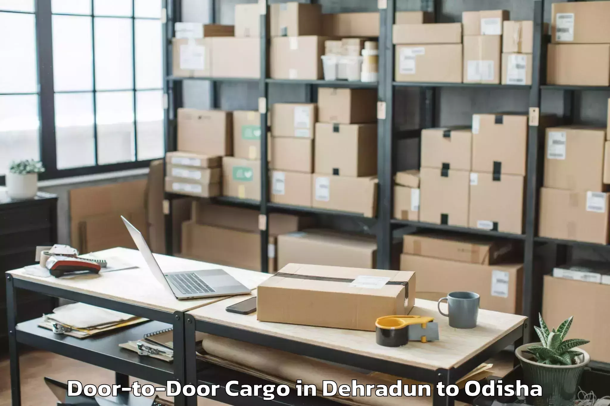 Affordable Dehradun to Asika Door To Door Cargo